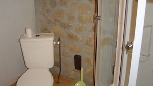 Cottage | Bathroom | Shower - Former Coach House in a Castle With Park Garden, Swimming Pool in North Ardeche (Saint-Prix)