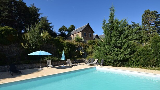 Cottage | Pool | Outdoor pool - Former Coach House in a Castle With Park Garden, Swimming Pool in North Ardeche (Saint-Prix)