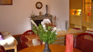 Cottage | Living room - Former Coach House in a Castle With Park Garden, Swimming Pool in North Ardeche (Saint-Prix)