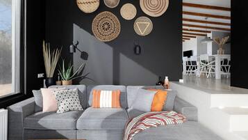 Huis | Woonkamer | Een open haard