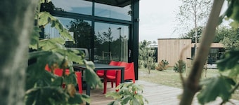 Modern Chalet With Terrace, Located in a Holiday Park 800 m. From the Beach