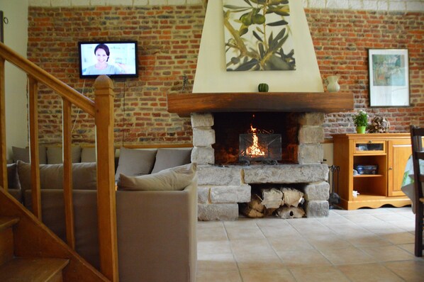 Living room - House in Montreuil Near Merlimont Beach (Gouy-Saint-Andre)