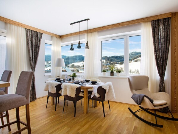 Chalet | Dining - Beautiful Holiday Home With Sauna Near St Lambrecht Directly on the Slopes (Sankt Lambrecht)