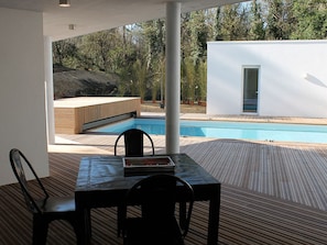 Balcony - Design Villa With Private Wellness, 700m From the Beach and all Amenities (Longeville-sur-Mer)