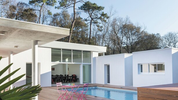 Outdoor pool - Design Villa With Private Wellness, 700m From the Beach and all Amenities (Longeville-sur-Mer)