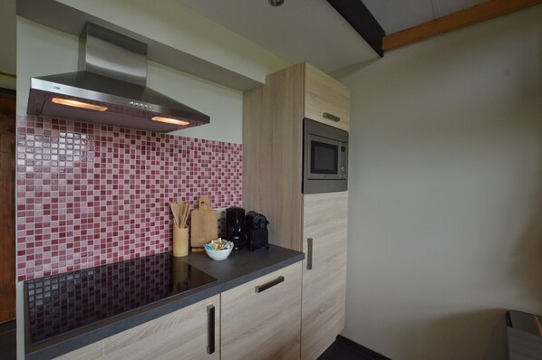 House | Private kitchen | Microwave - Holiday Home in Alphen-chaam With Terrace (Alphen)