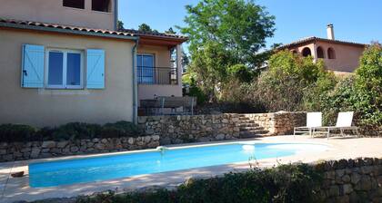 Hillside Villa With Pool, Joyeuse