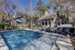 A heated pool