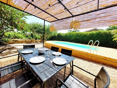 Village House in La Caunette With Pool