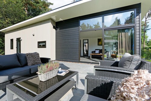 Modern Chalet With a Smart TV Near Forest