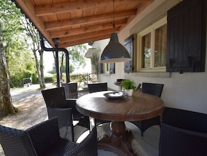 Balcony - Holiday Home With Covered Terrace at the Edge of the Parc Regional du Morvan (Saint-Honore-les-Bains)