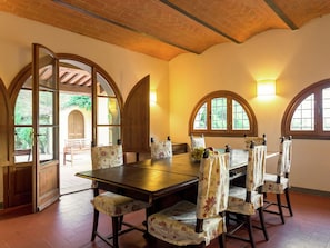 Dining - A Beautiful Tuscan Farmhouse and a Large Swimming Pool and Relaxing (Terricciola)