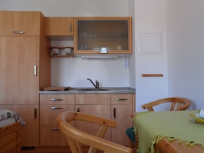 Apartment | Private kitchen - Apartment in Gernrode in the Harz With Amazing View of the Town (Quedlinburg)