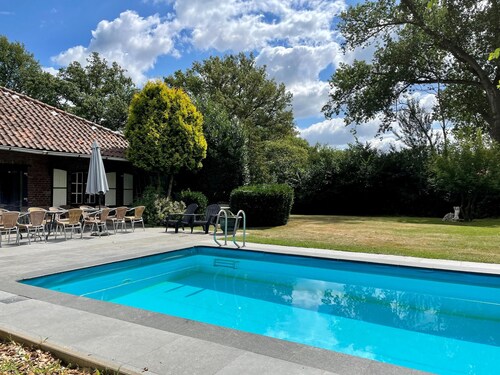 Farmhouse in Sint Joost With Pool & BBQ