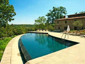 Pool - Scenic Farmhouse in Poppi With Swimming Pool (Poppi)