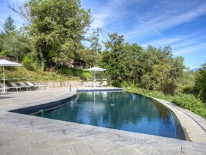 Outdoor pool - Scenic Farmhouse in Poppi With Swimming Pool (Poppi)