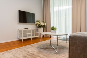 Deluxe Apartment, 1 Bedroom, Terrace | Television - Apartments Lux by Locap Group (Piran)