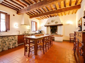 House | Private kitchen - Belvilla by OYO Lavish Farmhouse With Fireplace (Terricciola)