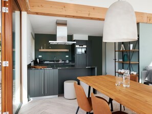 Villa | Private kitchen - Beautiful Designed Sauna Villa, in National Park De Hondsrug (Exloo)