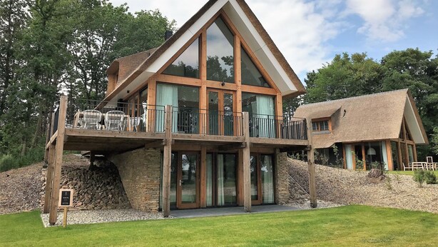 Villa | Exterior - Beautiful Designed Sauna Villa, in National Park De Hondsrug (Exloo)