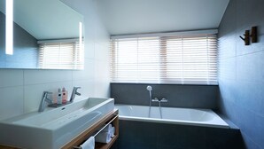 Villa | Bathroom - Beautiful Designed Sauna Villa, in National Park De Hondsrug (Exloo)