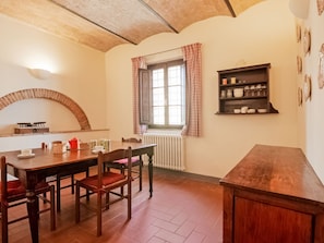 Dining - Small Village of Beautiful Apartments in the Green Tuscan Hills and Olive Groves (Terricciola)