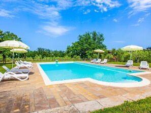 Outdoor pool - Small Village of Beautiful Apartments in the Green Tuscan Hills and Olive Groves (Terricciola)
