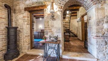 Villa, 4 Bedrooms, Smoking, Private Pool | Living room | Fireplace, DVD player