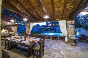 Villa, 4 Bedrooms, Smoking, Private Pool | Living room | Fireplace, DVD player - Villa Sisman (Zemunik Donji)