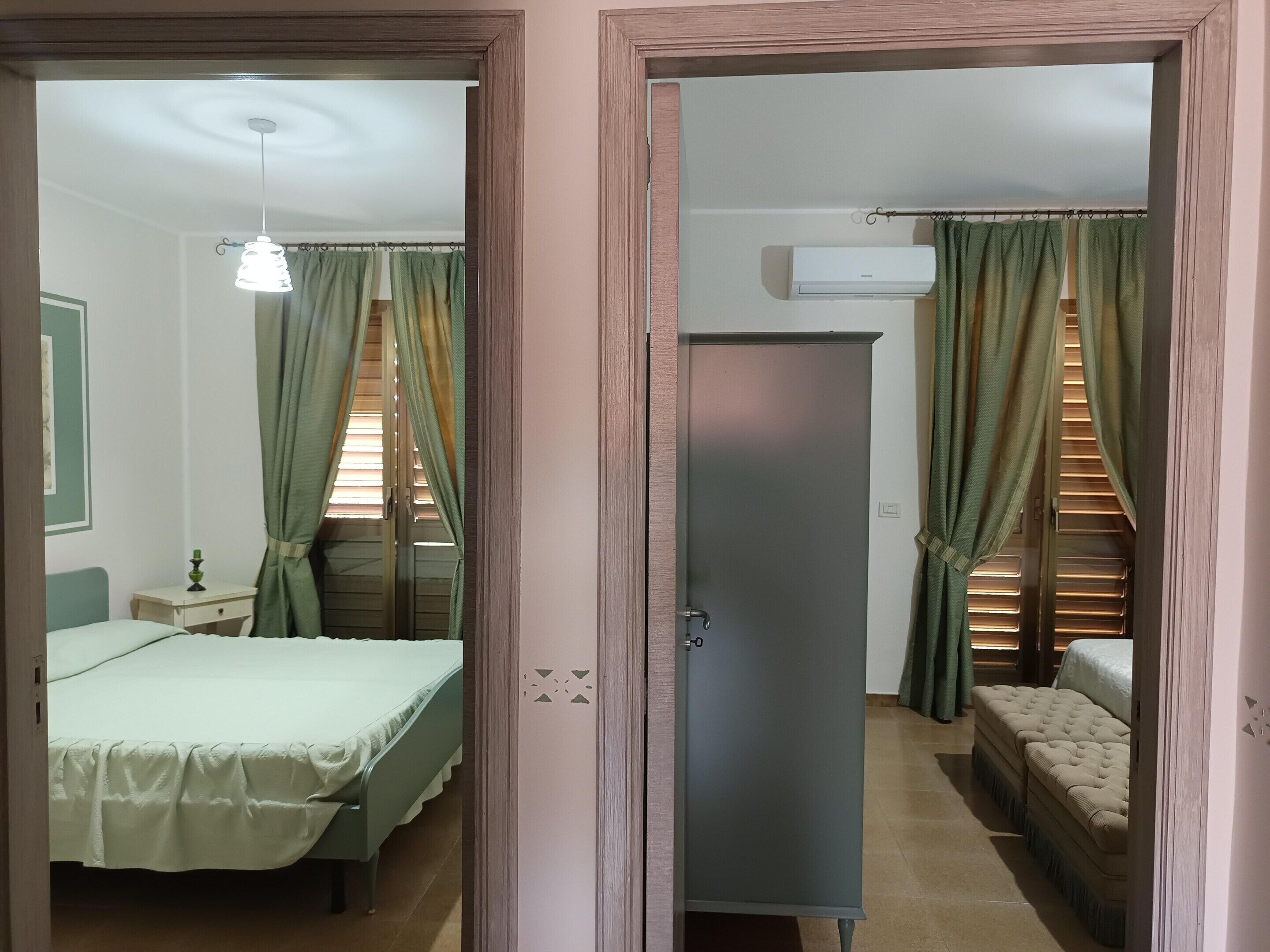 2 bedrooms, individually furnished, bed sheets