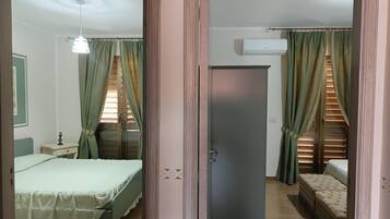 2 bedrooms, individually furnished, bed sheets