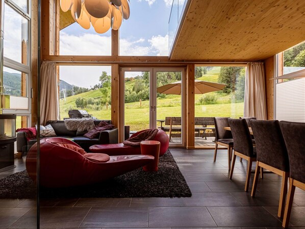 Chalet | Living area | TV - Modern Chalet in Sankt Georgen ob Murau With Sauna (Sankt Georgen am Kreischberg)