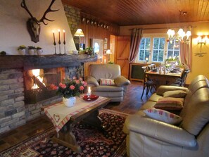 Chalet | Salle de séjour | Cheminée