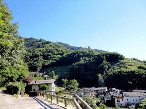 Apartment in Levico Terme With Balcony, Garden, Fireplace