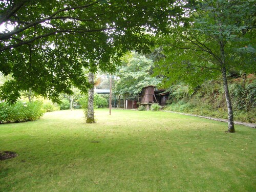 Holiday Home for two in Idyllic Garden With Saltwater Swimming Pool