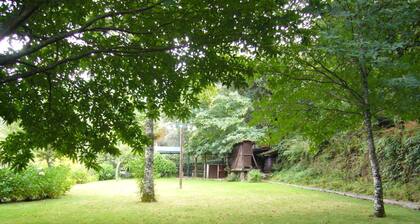 Holiday Home for two in Idyllic Garden With Saltwater Swimming Pool