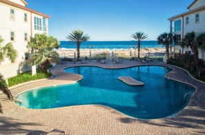 Indoor pool, outdoor pool - Gulf Views-  Luxurious Amenities- Sleeps 4 Adults 2 Kids!  (Pensacola Beach)