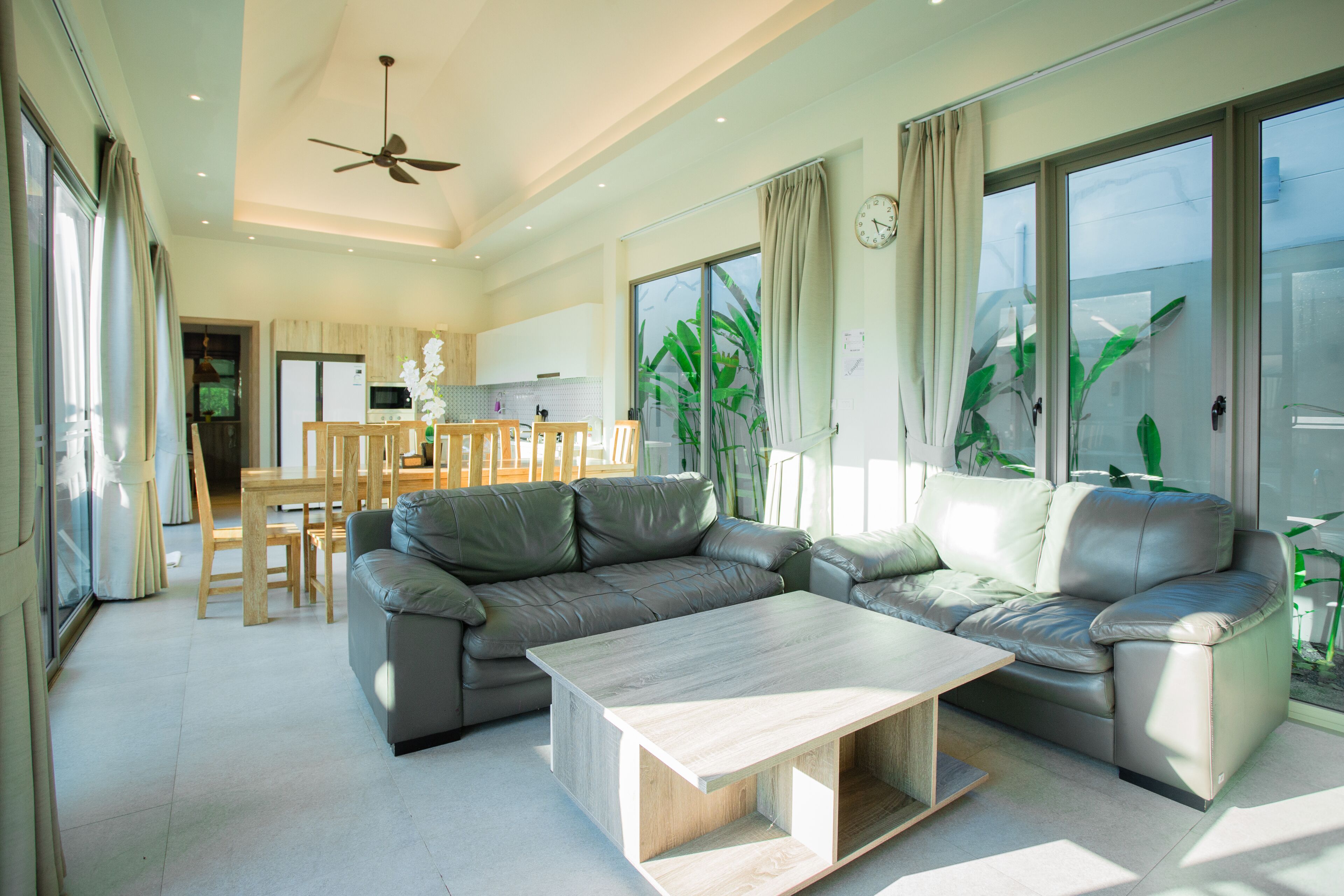 4-Bedroom Villa with Private Pool | Living area | Flat-screen TV