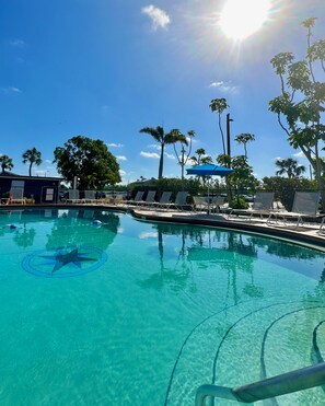Outdoor pool - The Suites at Fishermen’s Village- 2 Bedroom Suites (Punta Gorda)
