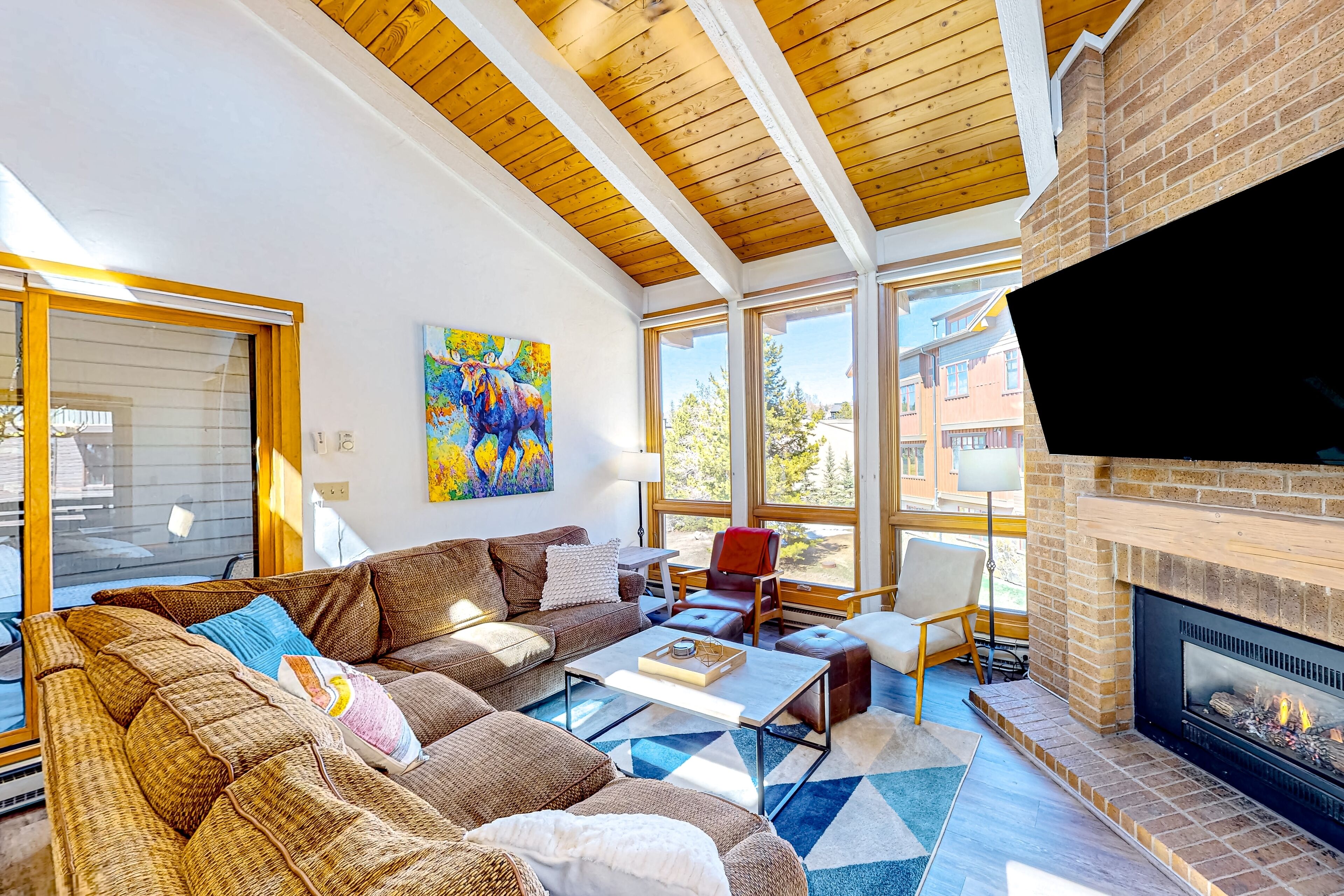 TV, fireplace, DVD player