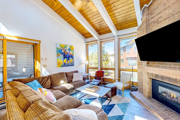 TV, fireplace, DVD player