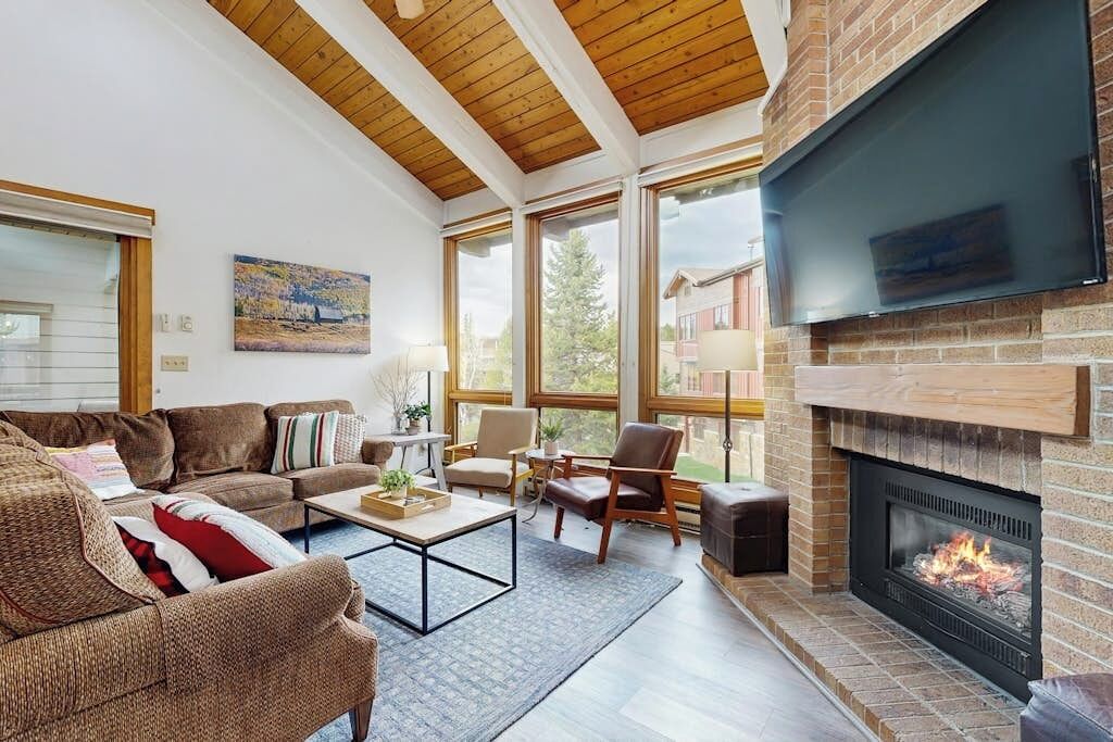 TV, fireplace, DVD player