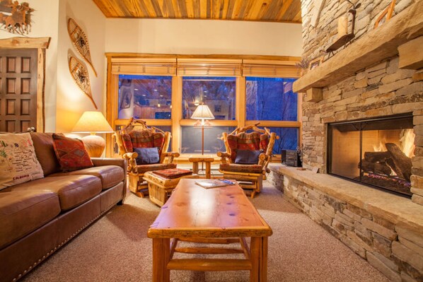 TV, fireplace, DVD player