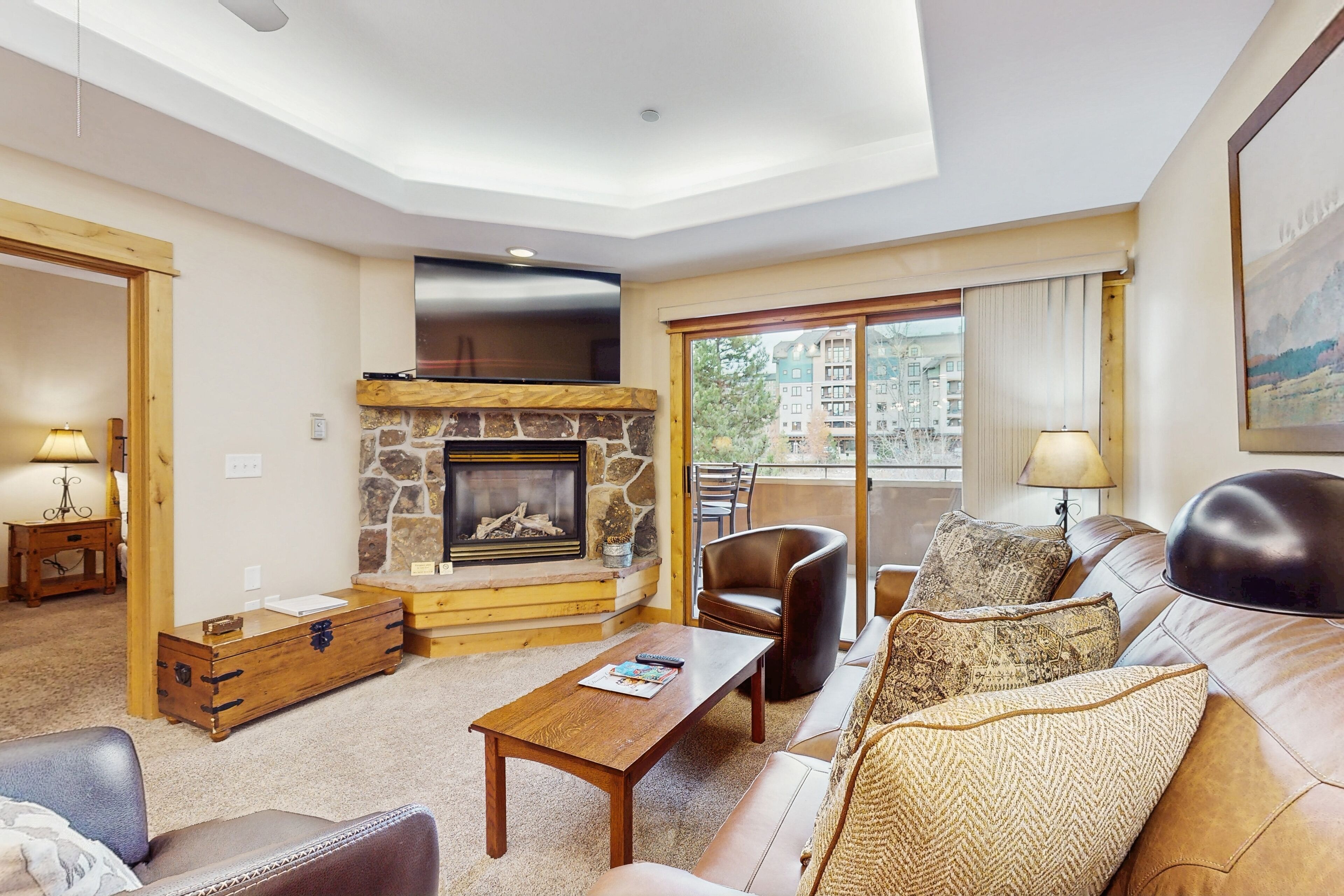 TV, fireplace, DVD player