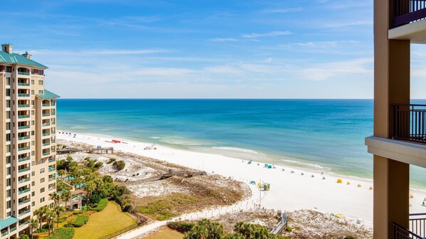 Enjoy stunning ocean views from the comfort of your balcony.