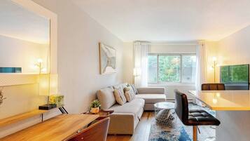 Smart TV, books, streaming services, music library