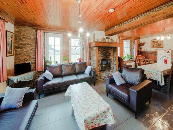 House | Living room - Vacation Home with Sauna (Gouvy)