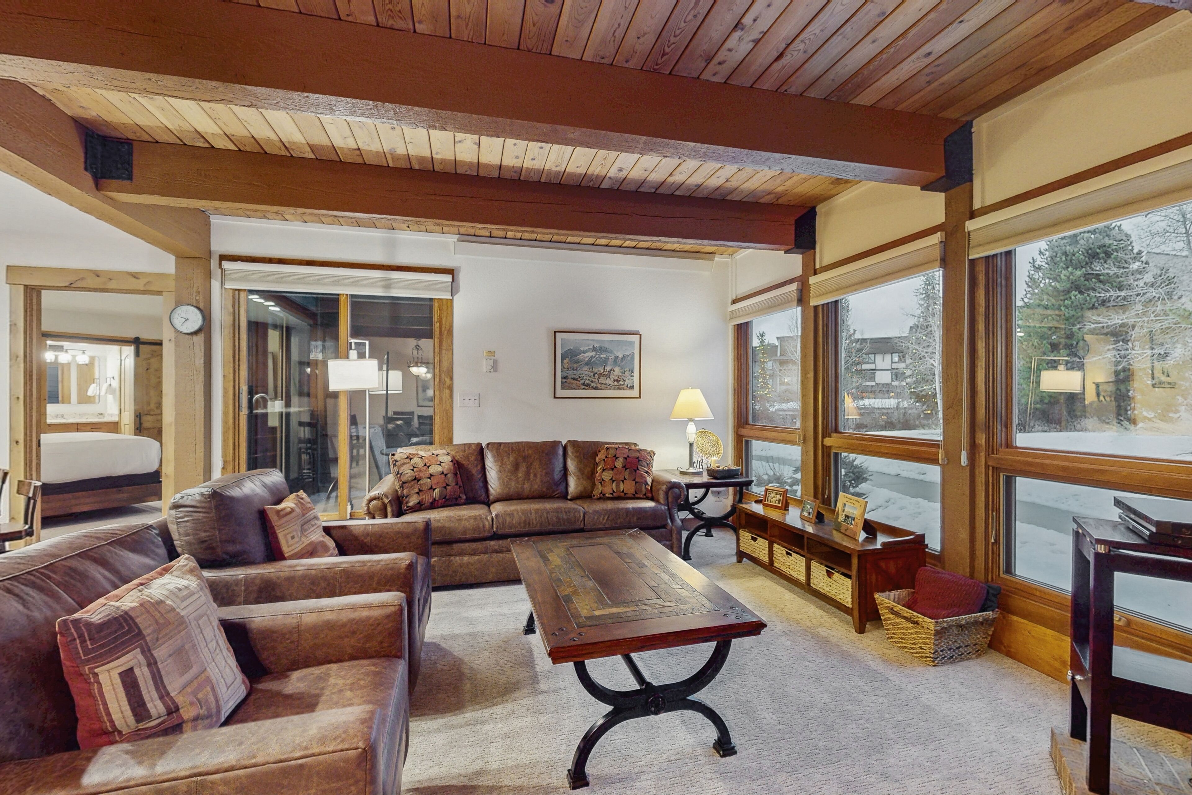 TV, fireplace, DVD player