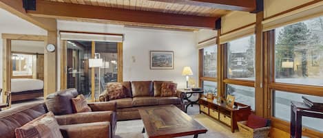 TV, fireplace, DVD player