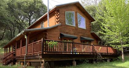 Log cabin house in historic Columbia